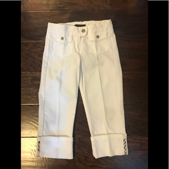 Girls BURBERRY Cropped Pants